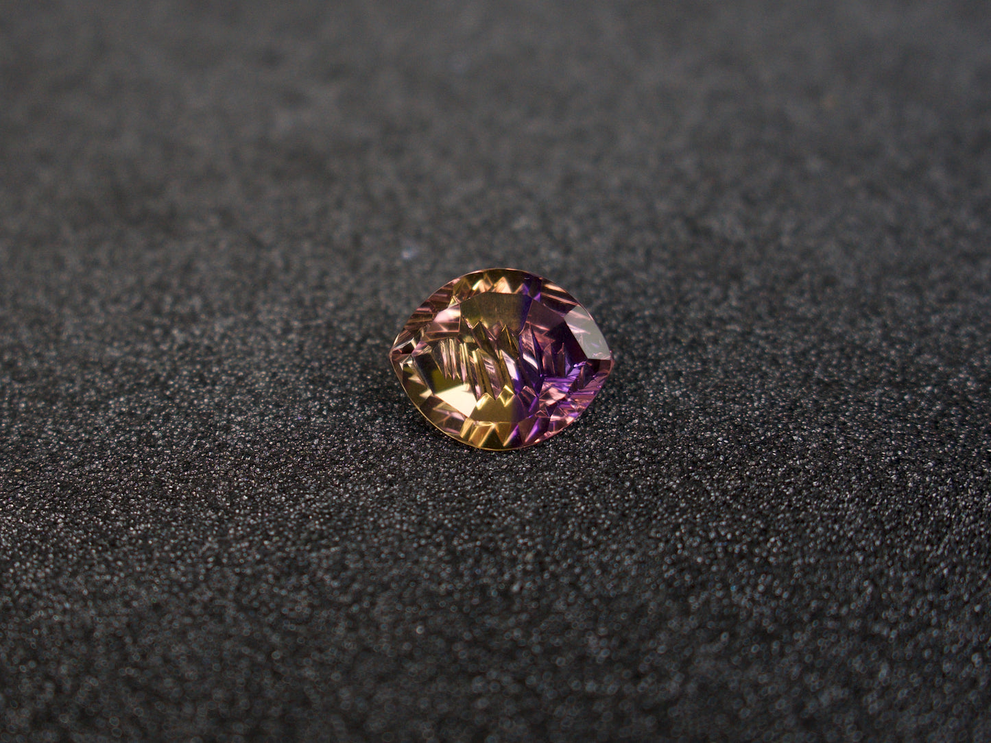 Ametrin lila gelb Navette 19,06 ct